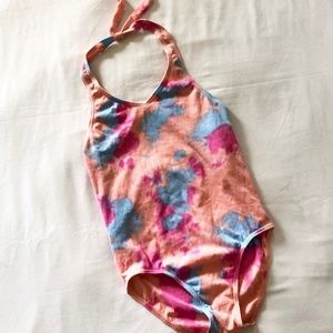 SPEEDO Girl's Coral One Piece Halter Swimsuit